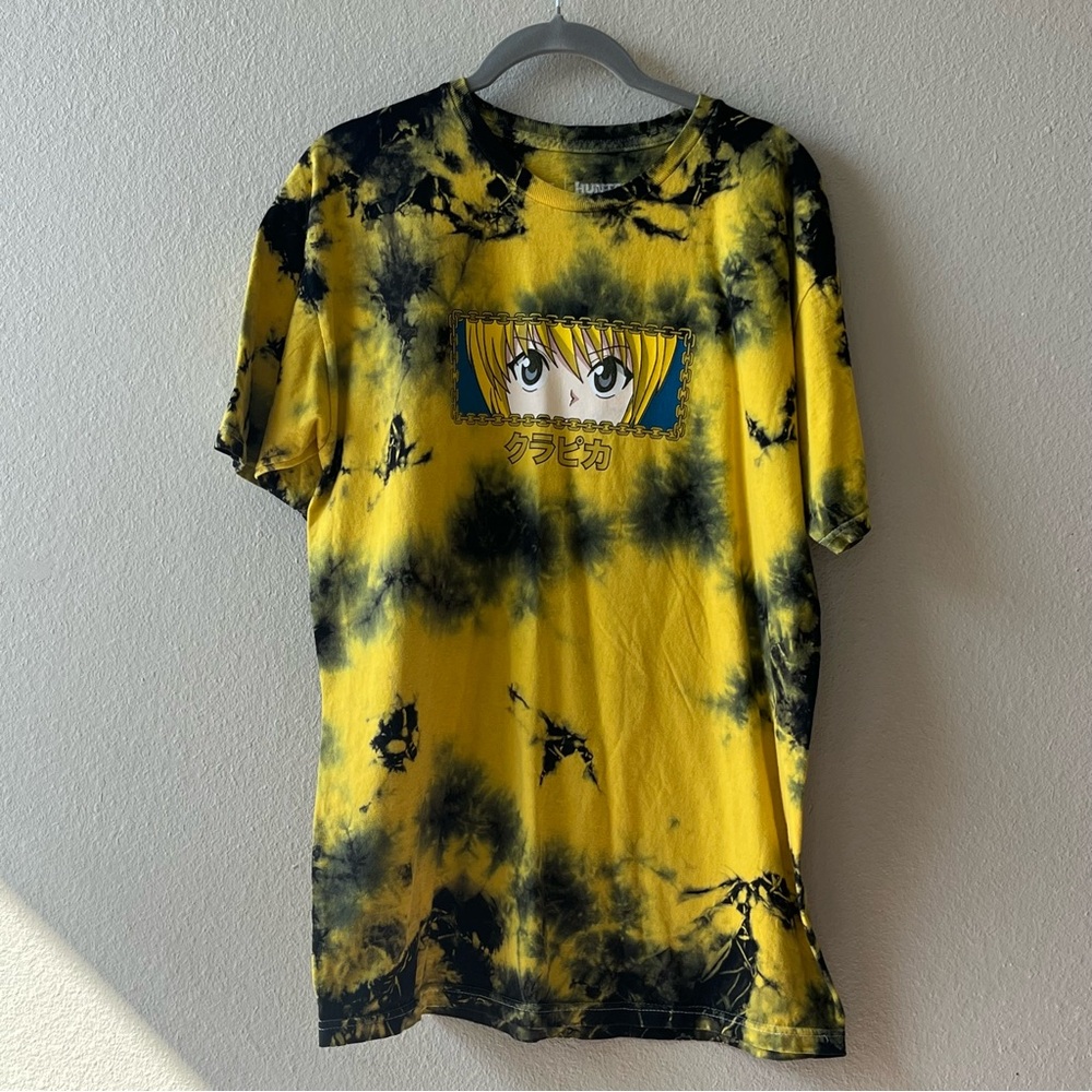 Hunter x Hunter Yellow and Black Tie-Dye T-Shirt